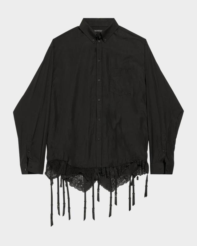 Lingerie Button-Down Shirt